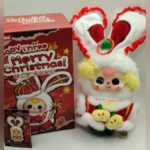 Baby Three Merry Christmas "Berry Plush Bunny"